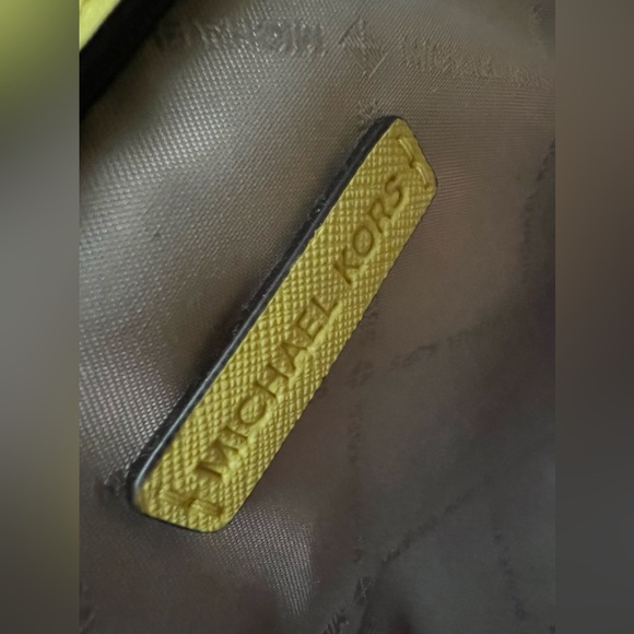 Michael Kors Yellow Crossbody with silver hardware - Picture 13 of 14